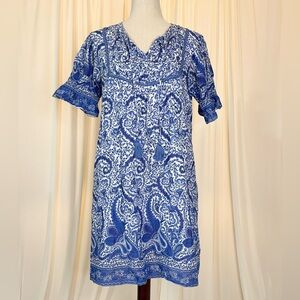 La Plage Blue Paisley Tunic Dress